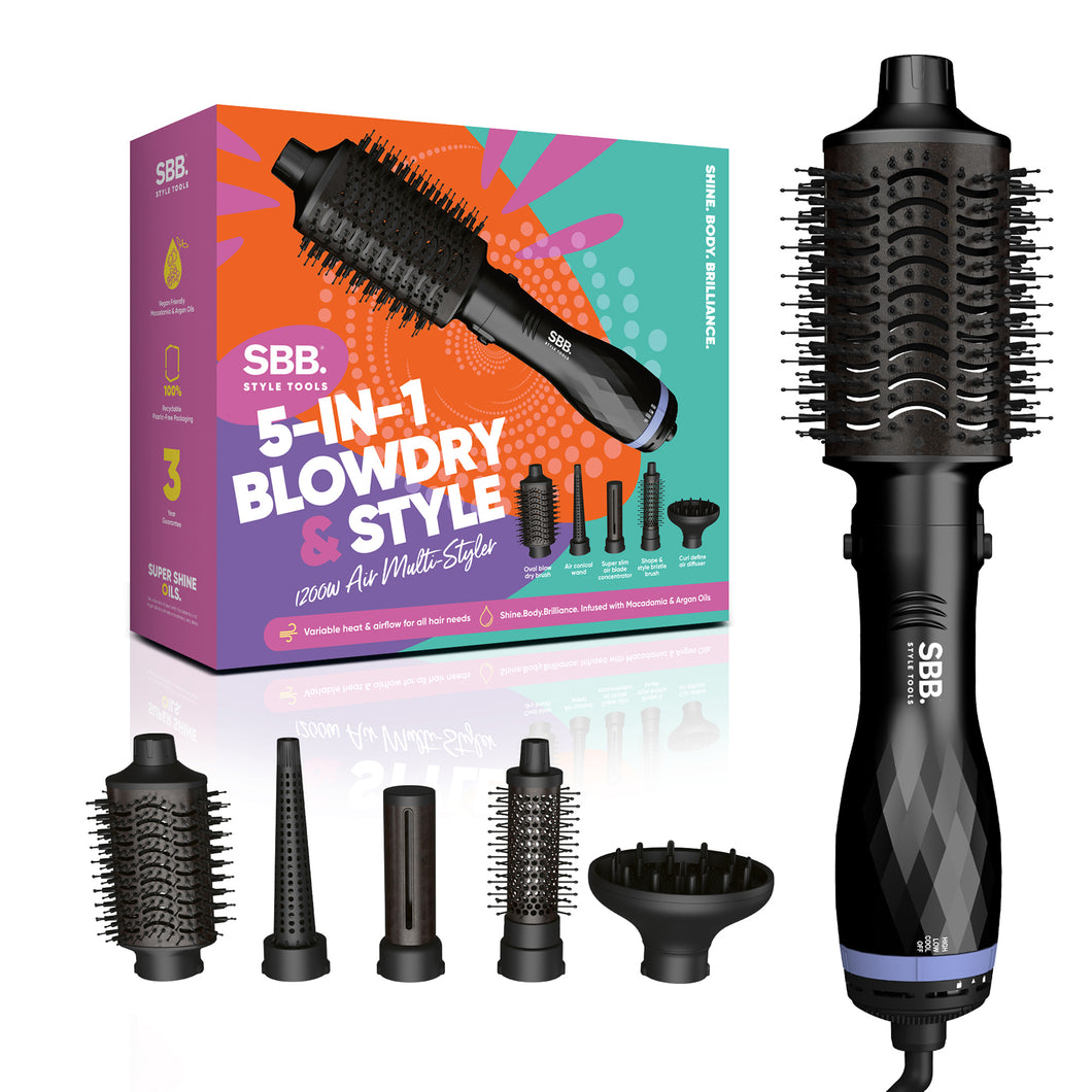 5-in-1 Blowdry & Style 1200w Multi Styler